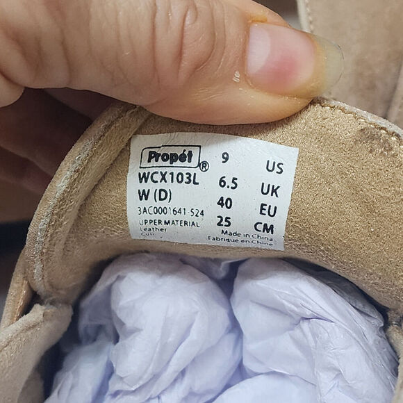 PROPET WOMEN'S YETTA BEIGE SUEDE LOW WEDGE LOAFER SZ 9 - NIB - Picture 7 of 8